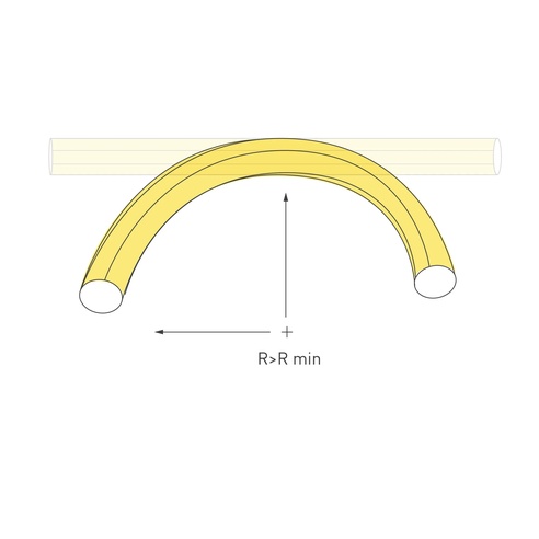 Лента светодиодная герметичная MOONLIGHT-SIDE-A336-D40mm 24V Warm2400 360deg (15 W/m, IP65, 2835, 5m, wire x1) (Arlight, Вывод боковой, 3 года)