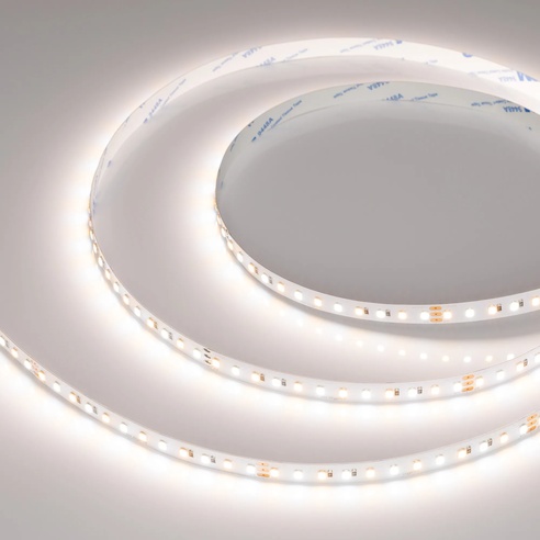 Лента светодиодная RT-A120-10mm 24V White-MIX (23 W/m, IP20, 2835, 5m) (Arlight, Изменяемая ЦТ)
