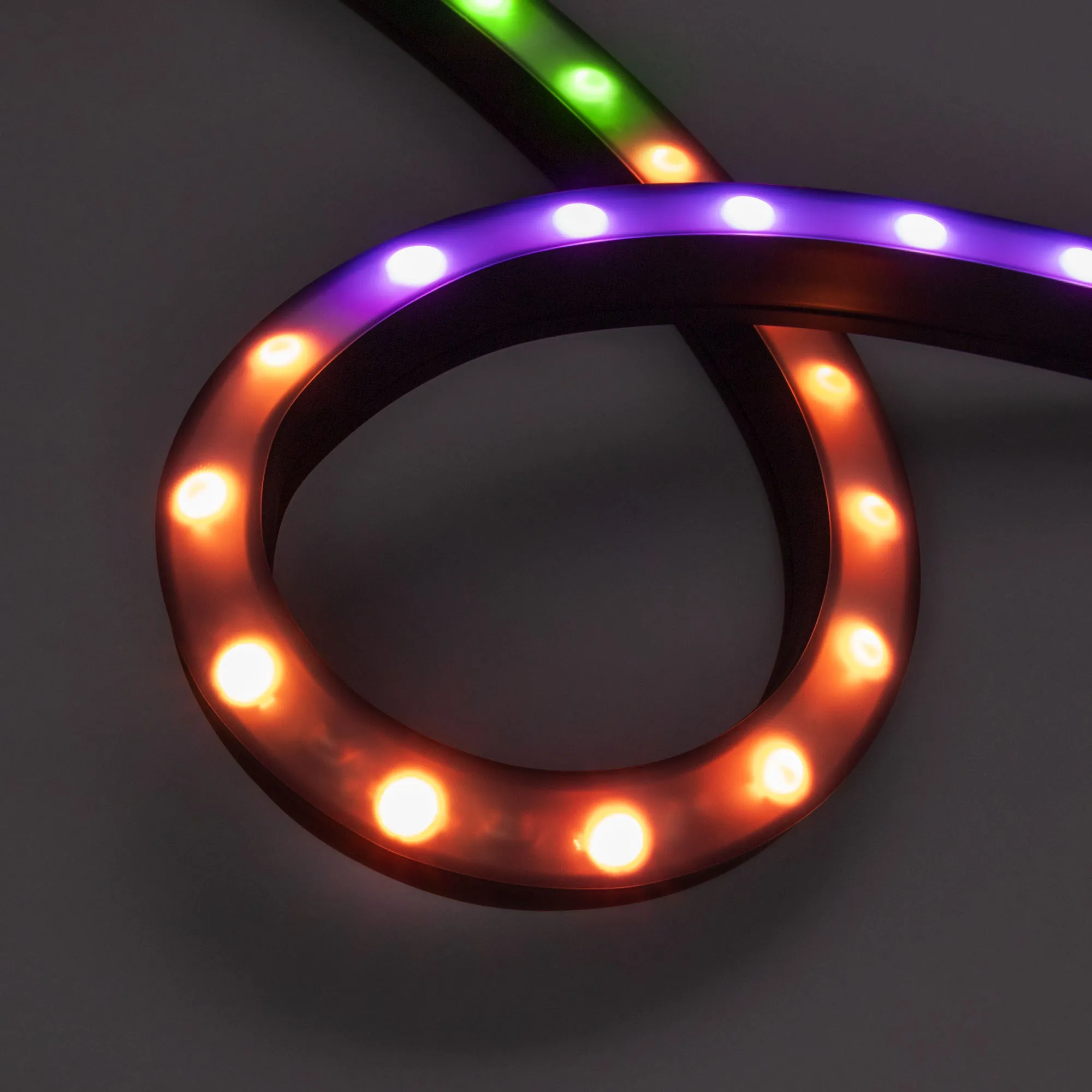 Грейзер DMX THOR-3D-F24-25x27mm 24V RGB (17 W/m, IP65, 1m, wire x2) (Arlight, Силикон) - изображение товара