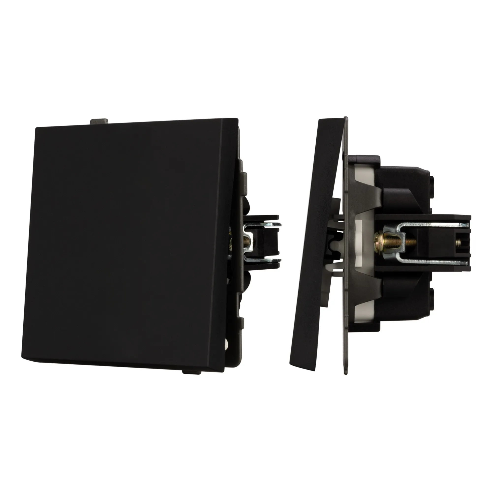 Механизм выключателя одноклавишный проходной SWT-TENDO-MKP1-SFPL-BK (230V, 10A) (Arlight, -)