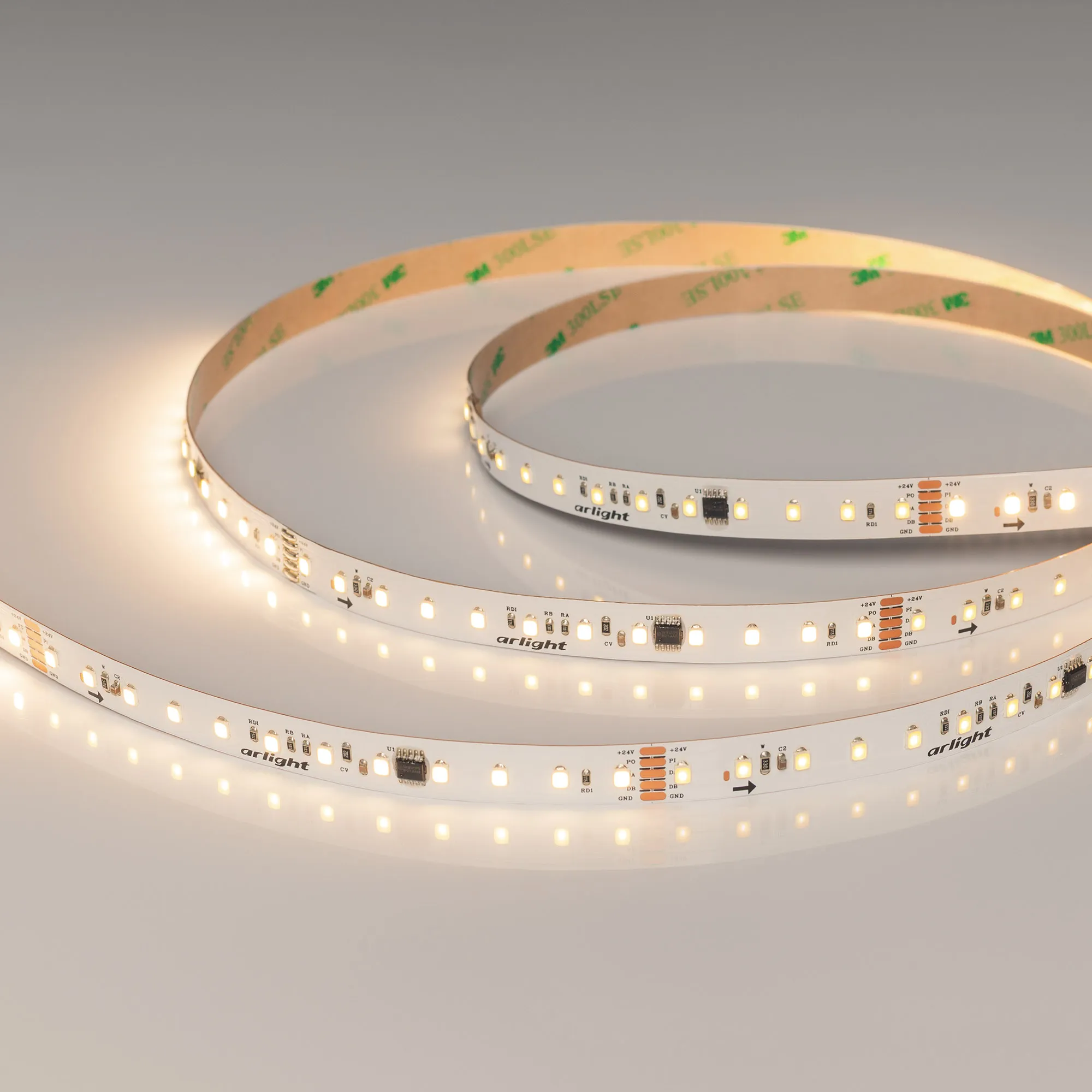 Лента DMX-A96-12mm 24V Warm3000-PX12 (14 W/m, IP20, 5m) (Arlight, -) - изображение товара