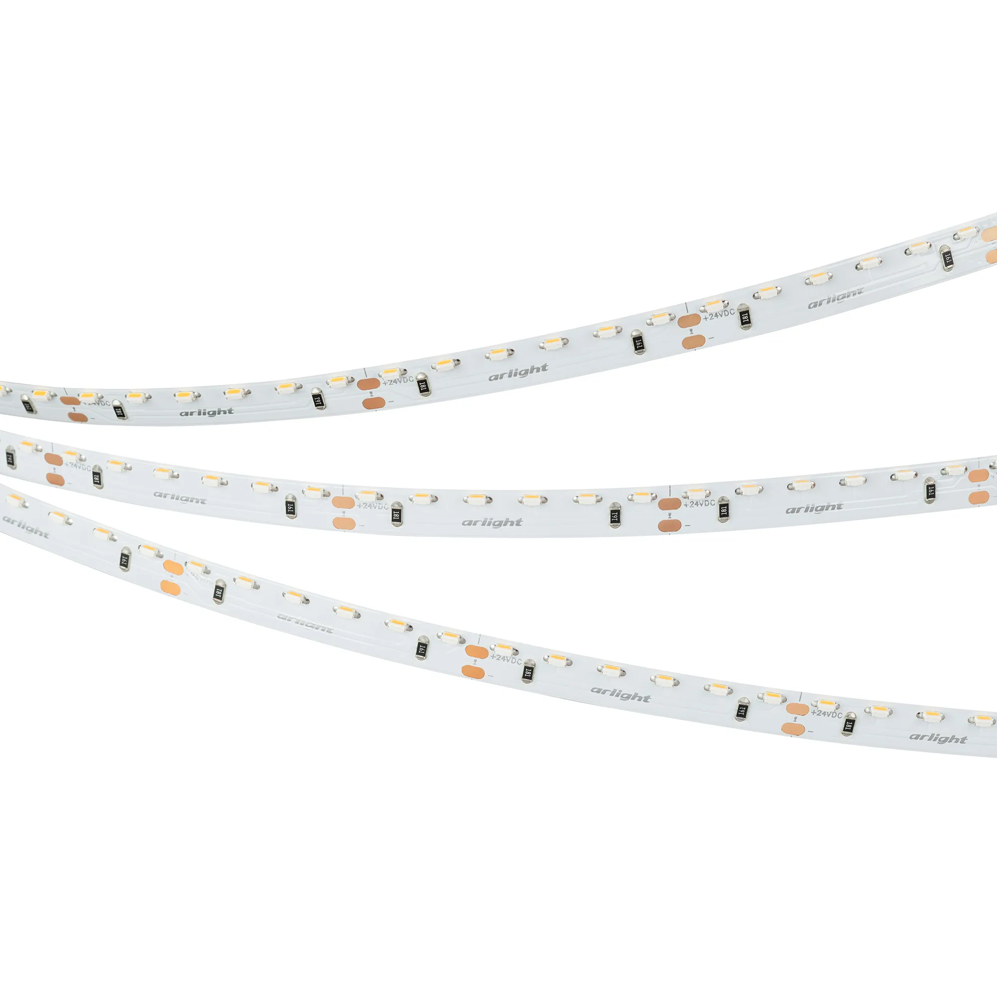 Лента светодиодная RS-S120-8mm 24V Warm2700 (9.6 W/m, IP20, 3014, 5m) (Arlight, боковое свечение)